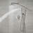 Circular 2-Function Thermostatic Complete Shower Faucet Set-134155033