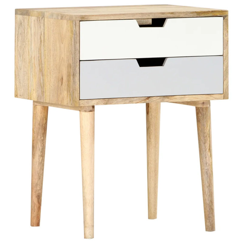 Valle 47cm W Solid Wood Bedside Table
