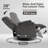 Robeline 32.2" Wide Modern Upholstered Manual Rocker Recliner-1950546504