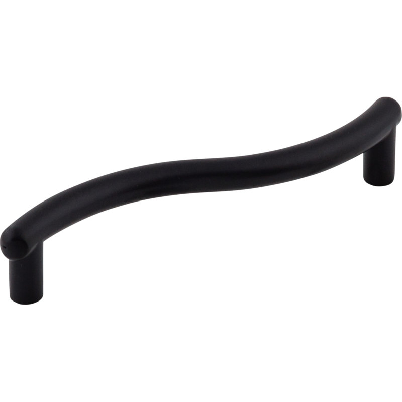 Spiral Bar Pull, Black, 3 3/4" Center to Center
