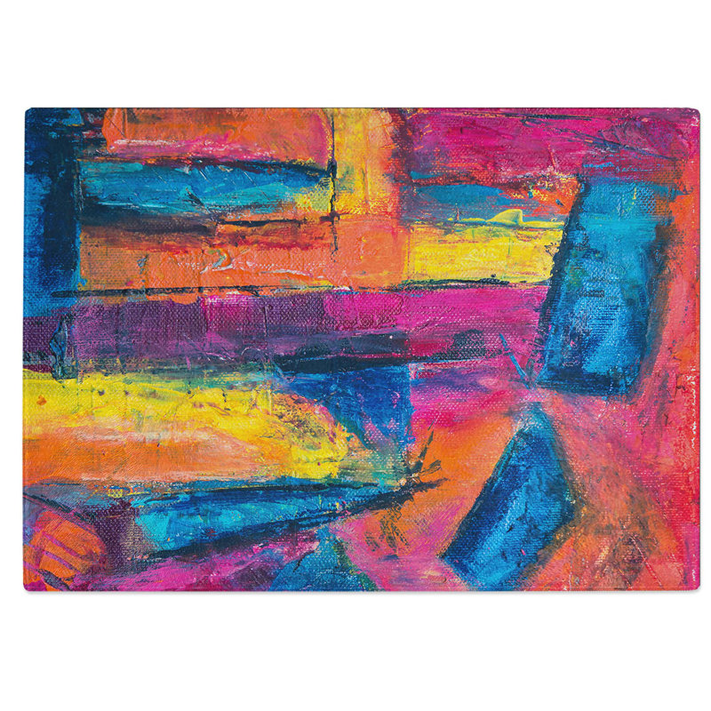 Tempered Glass Art Painting Vol.287 Chopping Board, 39 cm W x 28.5 cm L