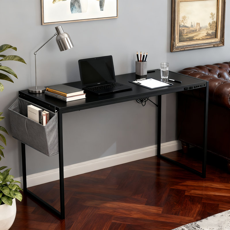 Bureau d'étude Parinita - Station de travail élégante et élégante pour les petits espaces, H 30 po x l 39,4 po x P 18,9 po