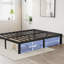Structure de lit en métal avec coins ronds Jalyna, sommier non requis, silencieux-757905766-800878497