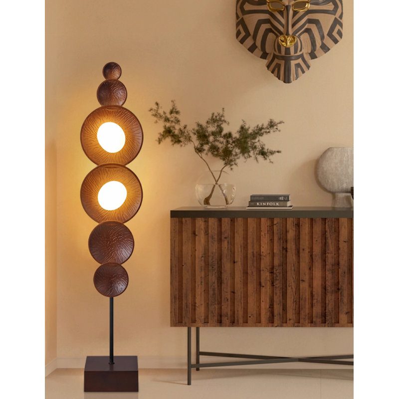 Ornement pour plancher rond Wabi Sabi