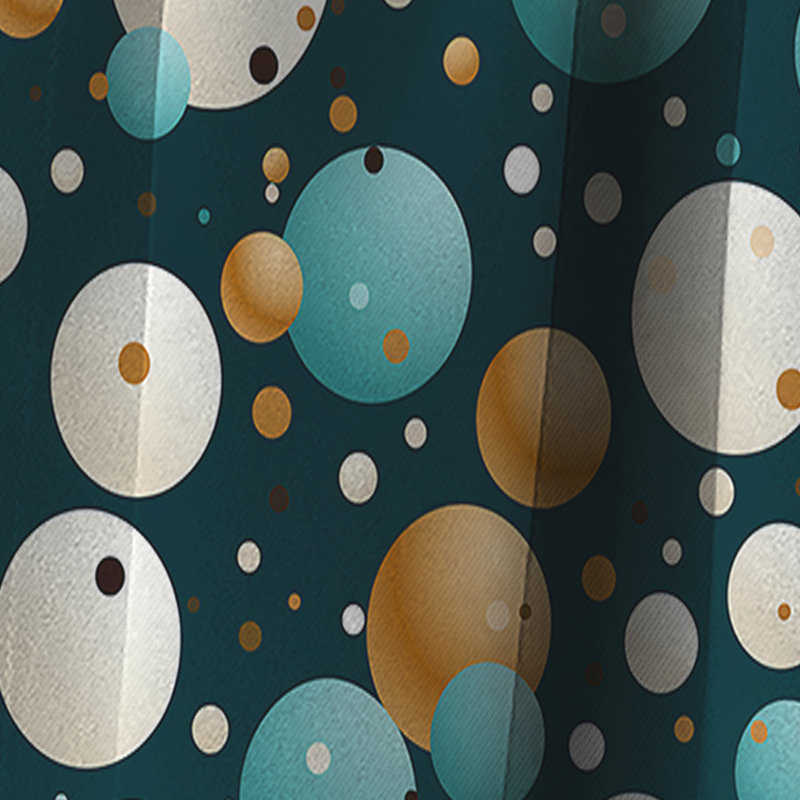 Motif à pois Classic Elegance Classic - Rideau abstrait - Rideau occultant - 1 panneau, L 52 po x L 95 po