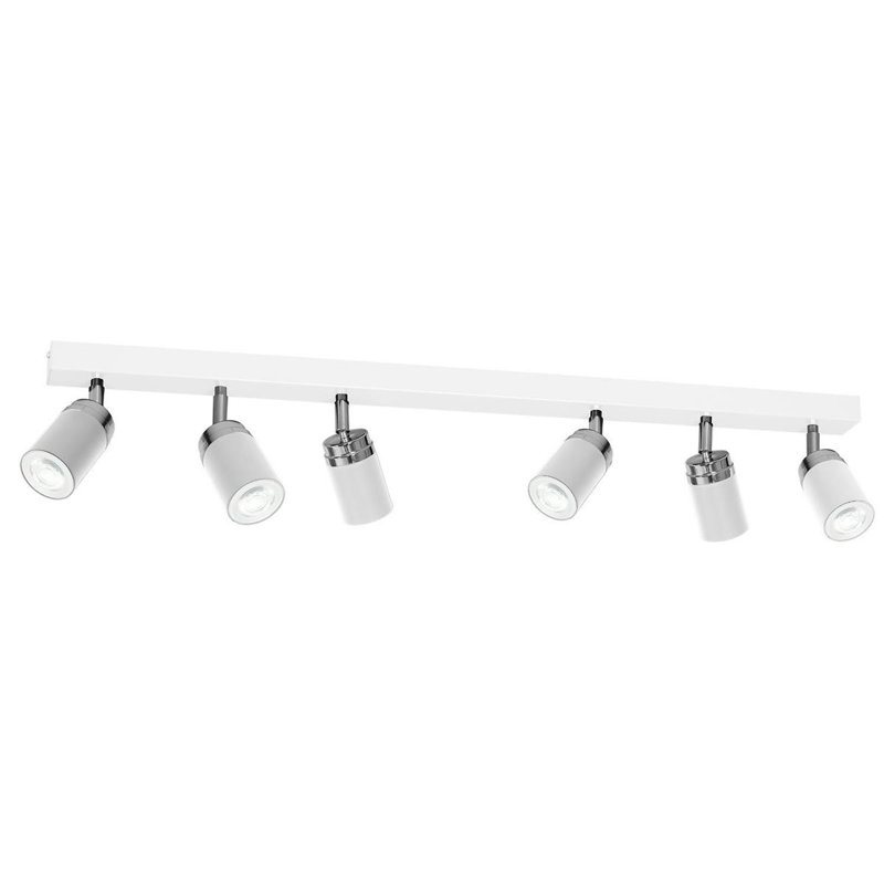 Baine 6 - Light Simple Pendant, White/Silver