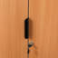 Armoire de rangement à 2 tablettes avec porte verrouillable à 2 portes Saravia-1586714437