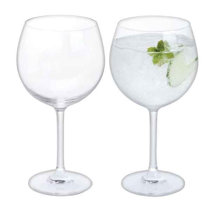 1x Gin tonic wine cocktail Spanish gin balloon glasses 650ml GREEN stem