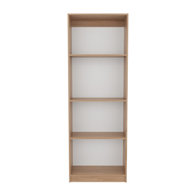 Modular Bookcase Storage Set 3-Piece 71.1"H – Natural Oak