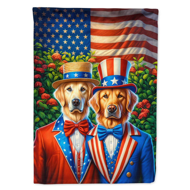 Drapeau «All American House», Golden retriever blond