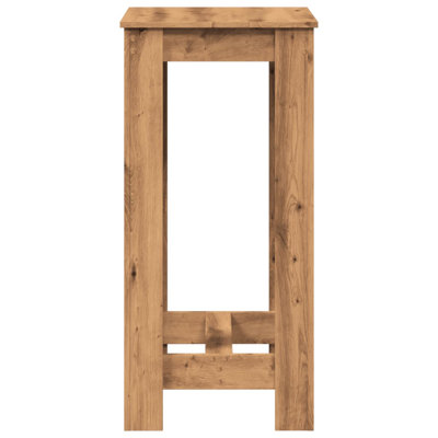 Square Wood Outdoor Bar Table , 51cm cm W 50cm cm D