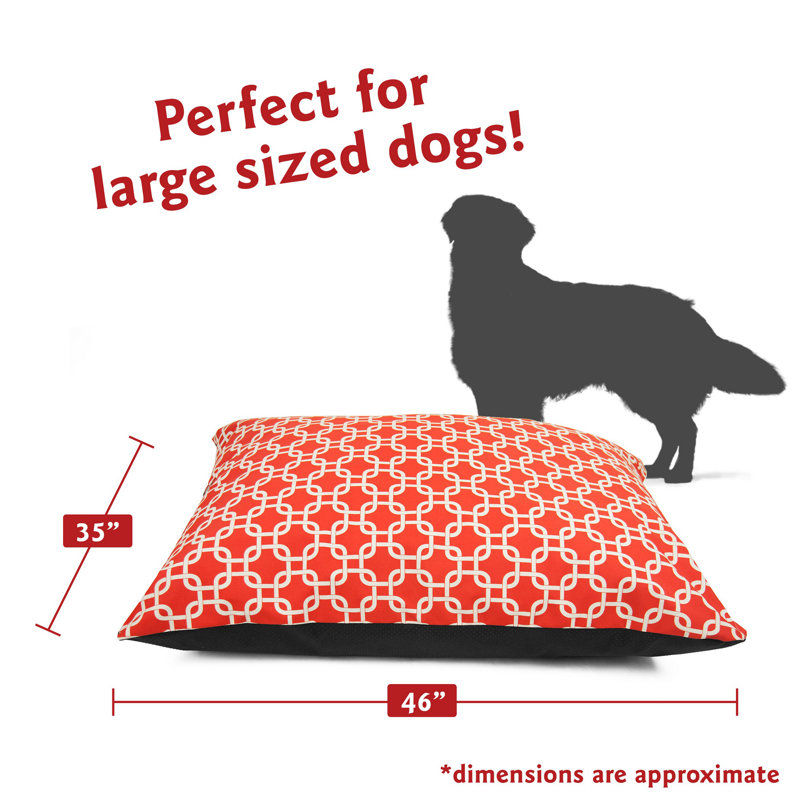 Coussin Super Value, Rouge, Grand (l 46 po x P 35 po x H 7 po)
