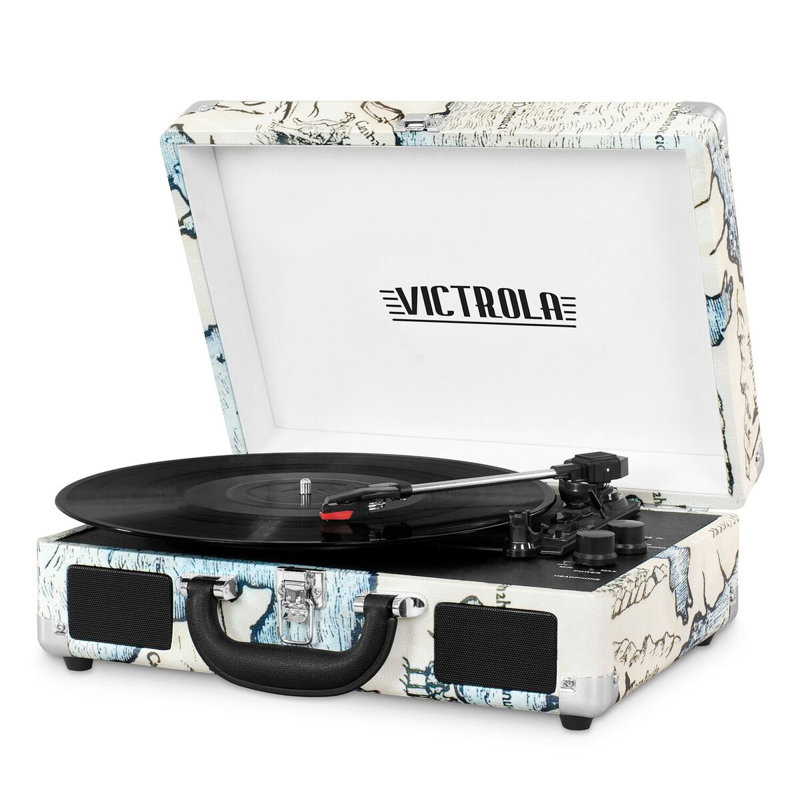 Tourne-disque décoratif avec tourne-disque 3 vitesses Bluetooth
