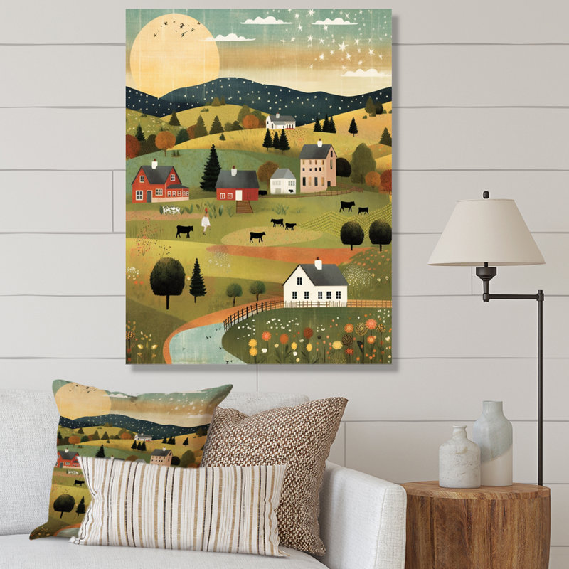 Country Vistas sur impression sur toile, H 40 po x l 30 po x P 1,5 po, Toile tendue
