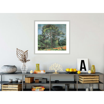 «The Large Pine» par Paul Cézanne, impression giclée sur cadre