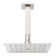 8" Modern Square Rainfall Shower Head with 4" Square Ceiling Mount Arm