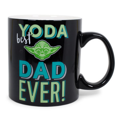 Star Wars “Yoda Best Dad Ever” Ceramic Mug | Holds 20 Ounces | Toynk Exclusive