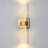 Dimmable LED Wall Sconce with Crystal Accent