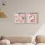 «Blush Pink Whimsy Glam Art», ensemble de 2 panneaux par Shadowbox -505576320-505576326