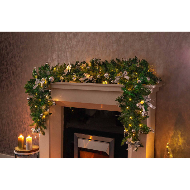 180cm Lighted Faux Garland with Lights