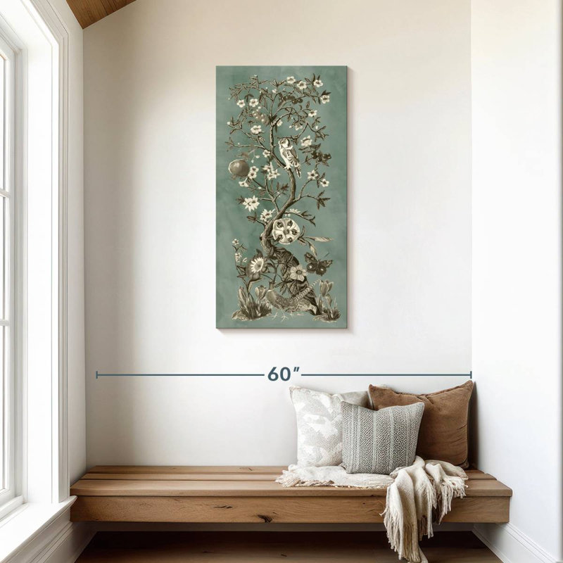 Chinoiserie patine I, H 42 po x l 21 po