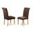 5-Piece Natural Oak Finish Solid Wood Top - Rectangular Dining Room Set with Butterfly Leaf - Seats 4-1052398-1052368