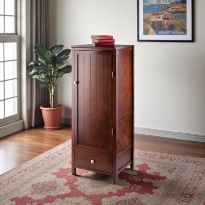 Dominguez Jelly 1-Drawer Cupboard, Walnut by Winston Porter