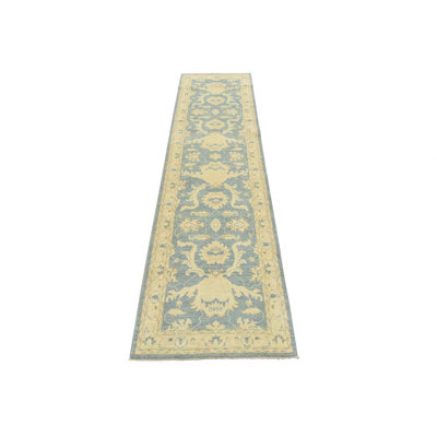 Tapis unique bleu de 2 pi 9 po x 9 pi 9 po