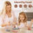 Asjad Wooden Play Food Cutting Meat & Eggs Set, Pretend Play Toy Food for Play Kitchen with Shopping Bag