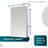 AQUADOM Royale 24" W x 30" H x 5" D Right Hinge Medicine Cabinet with Electrical Outlets, Defogger, Adjustable LED 3X Magnifying Mirror-100930511-100930512