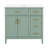 36" Light Green Modern Bathroom Vanity With Ceramic Sink, Soft-Close Door, And 4 Storage Drawers , Offering A Refined Look With Practical Everyday Functionality.-2137139544