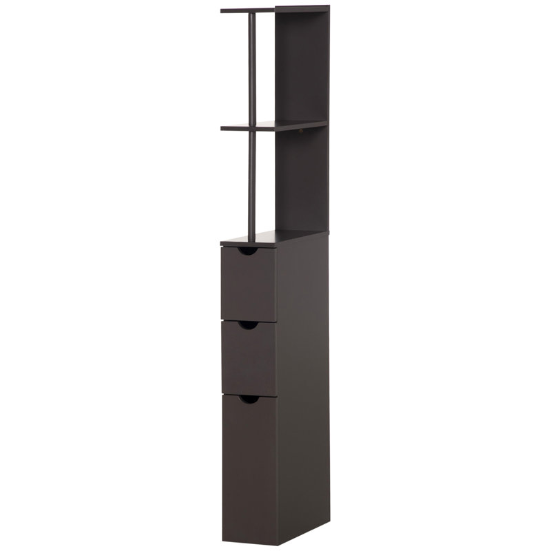 Versatile Freestanding Bathroom Storage Cabinet With Multiple Compartments For Organizing Essentials, Brown