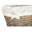 Wicker Laundry Hamper Basket with Lining