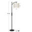 Lampe sur pied arquée 62 po avec télécommande et ampoule incluse-1830024245