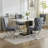 Tufted Velvet Upholstered Dining Chair with Silver Metal X-Legs-1998082129