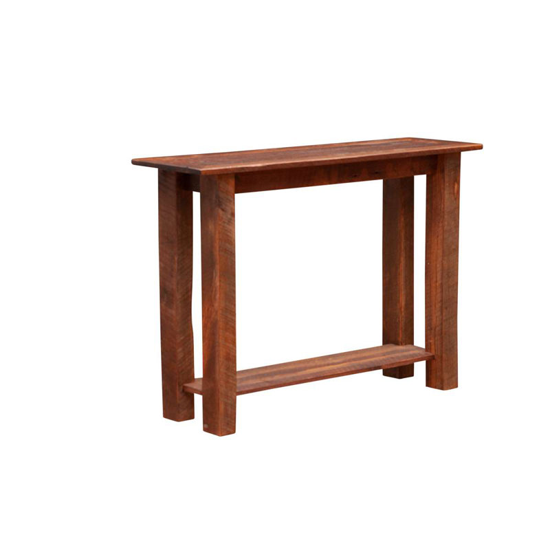 Fireside Lodge Barnwood Open Sofa Table with Shelf