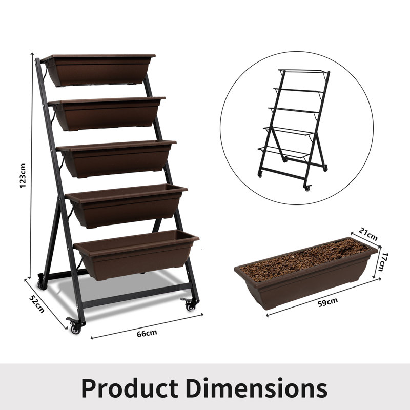 Adlin Vertical Garden, Brown