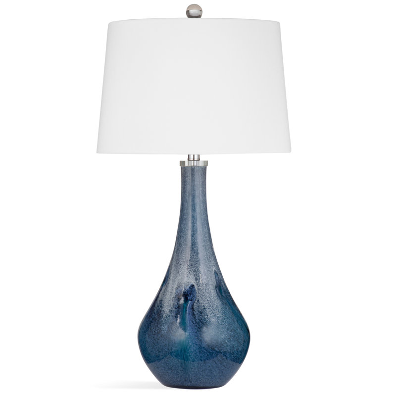 Lampe de table bleu marine 32 po Charlostin