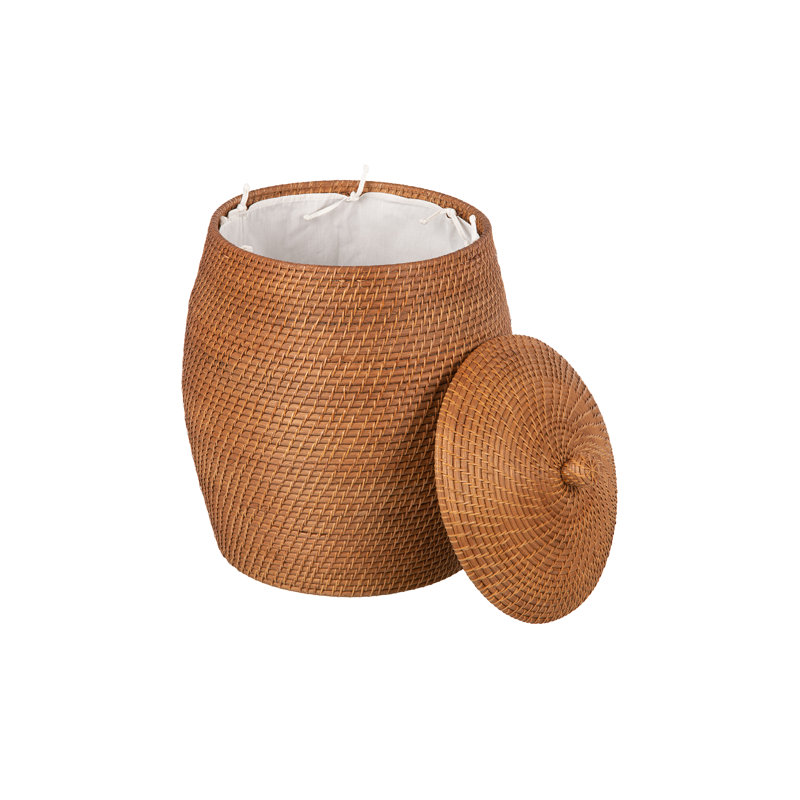 Panier à linge Quamba, Brun miel