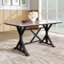 Ensemble de table de salle à manger ergonomique moderne en pierre frittée pour réunions de famille