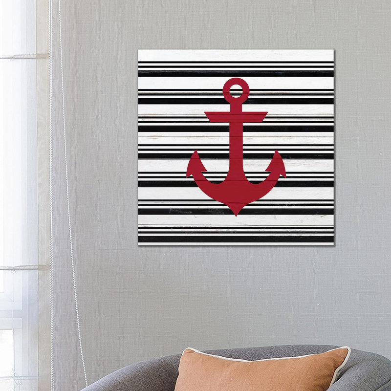 Anchor Compass I 1 Piece Wrapped Canvas Wall Art, 66.04cm H x 66.04cm W x 1.91cm D