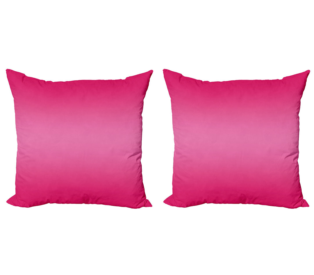 Dekokissen Kissenbezug, Modernes rosa Raum-Design, Ombre, Rosa