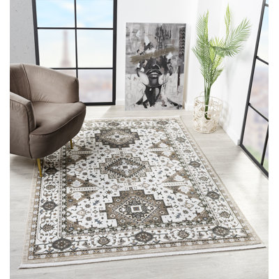 Carllene Area Rug with Non-Slip Backing