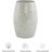 Stylish Capiz Shell Mosaic Accent Table With Drum Design, Fully Assembled, Supports 77Lbs, Ideal For Coffee Or Decorative Use