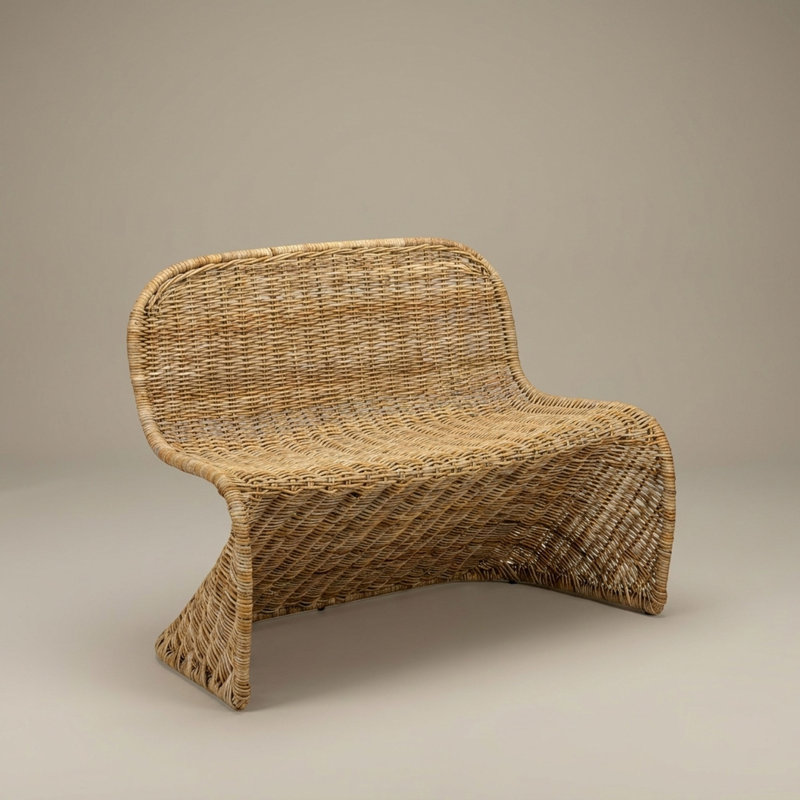 Banc tissé Amalfi, Naturel