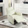 29.1" Wide Modern And Breathable Faux Leather Swivel And Rocker Power Recliner With USB Port