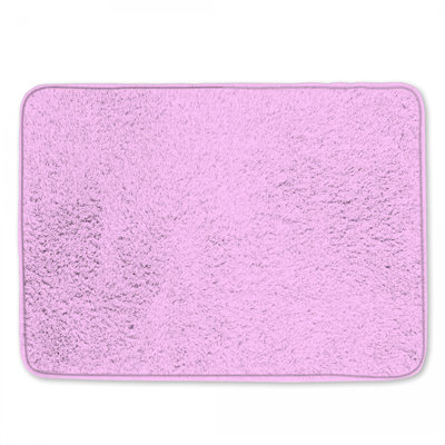Solid Pink Background Bath Mat