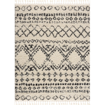 Tapis beige / noir Burvale