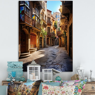" Spain Gothic Quarter In Barcelone "