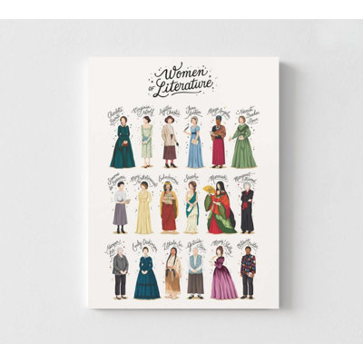 Reproduction d'art illustrée: femmes écrivains, féminisme